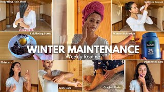 WINTER MAINTENANCE ROUTINE 🎀 self care  pamper routine  12 beauty tips  Garima Vermaa [upl. by Rodina160]