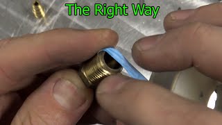 The correct way to apply Teflon tape and when NOT to use it [upl. by Spindell]