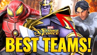 BUILD THEM NOW Top 10 Teams in Marvel Strike Force  July 2024 [upl. by Eenoj]