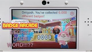 Collecting 6000 badges in Nintendo Badge Arcade reveals secret CODE WORD  3DS2DS [upl. by Otilopih594]