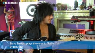 Tip of the month Steve Stevens shows how to play quotRebel Yellquot [upl. by Marina]