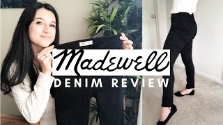 MADEWELL DENIM REVIEW  Petite Denim Jeans [upl. by Ellerad]