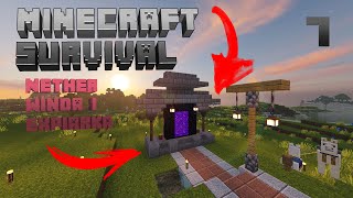 Nether winda i expiarka szkieletów  Minecraft Survival 7 [upl. by Ynnattirb]