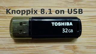 Dzienniczek 20180103 Knoppix 81 on a USB [upl. by Nnayar825]