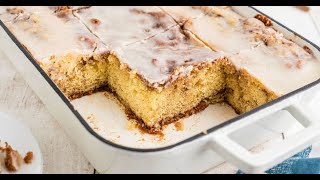 Honey Bun Cake Recipe From Scratch [upl. by Anyahc]