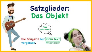 Satzglieder Das Objekt erkennen und erfragen  kurz amp knackig  Deutsch [upl. by Ttnerb]