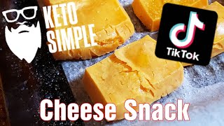 TikTok Cheese Snacks  Keto Cheezit  Moon Cheese  Keto Cheddar Crackers [upl. by Rauscher]