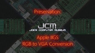 Apple IIGS RGB to VGA Conversion [upl. by Blanchard]