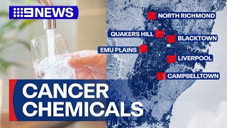 Experts calling for more testing of cancercausing chemicals in tap water  9 News Australia [upl. by Aivitnahs]