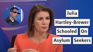 Julia HartleyBrewer Clashes With ExLabour Official Over Asylum Seekers [upl. by Anoif580]