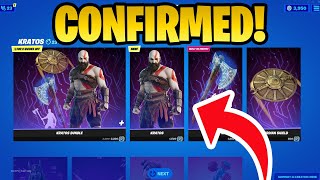 KRATOS SKIN CONFIRMED RETURN RELEASE DATE in FORTNITE ITEM SHOP Leviathan Axe Returning [upl. by Yttig]