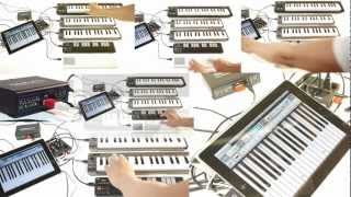 iConnectMIDI Multiple Keyboards and an iPad [upl. by Demy7]