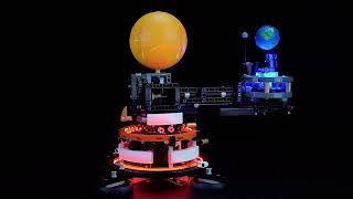 BrickBling Light Kit for LEGO Technic Planet Earth and Moon in Orbit 42179 [upl. by Solberg]