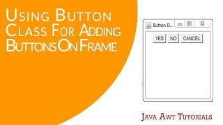 Java AWT Tutorials  How To Add Buttons On Frame Using Java AWT Button Class [upl. by Tyson]