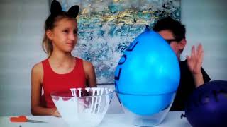 Sis vs bro making slime with ballons [upl. by Mel760]