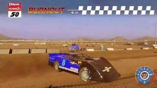 NASCAR Heat 3 vs 4 Championship Mode Dirt Series Race 8 [upl. by Ocirred631]