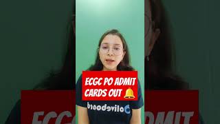 ECGC PO Admit Cards Out 🔔 ecgcpoadmitcard2024 ecgcpo2024 [upl. by Rett536]