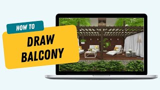 Draw a Balcony Deck or Porch  RoomSketcher App [upl. by Bing]