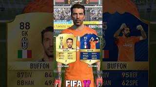 🇮🇹 GIANLUIGI BUFFON worst vs best card in EVERY FIFA 1023⚽shorts fifa eafc24 fc24 buffon [upl. by Reivilo]