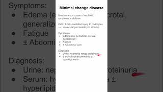 Minimal change disease [upl. by Lash]