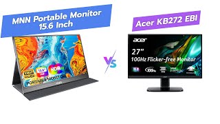 🖥️ MNN Portable Monitor vs Acer Gaming Monitor  Which is Better 💻 [upl. by Assanav]