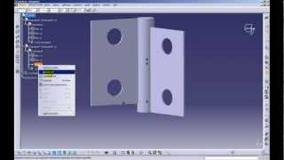 Tutoriel Catia  assembler une charnière Assembly Design  Coïncidence [upl. by Esmond]