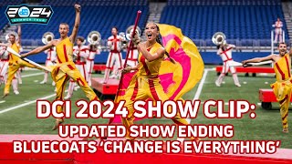 EXTENDED SHOW CLIP 2024 Bluecoats Change Is Everything Closer at NightBEAT  DCI on FloMarching [upl. by Nnyliak]