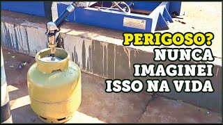 Encher GÁS DE COZINHA no posto  PARAGUAI  T03E032 [upl. by Marozas384]