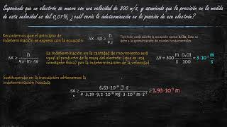 Principio de Heisenberg indeterminación en la posición de un electrón [upl. by Rawde439]