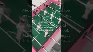 DIY Wedding Foosball Table 💒✨ weddingplanning weddingdiy bridetobe weddinginspiration [upl. by Aelber432]