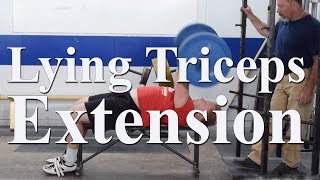 How to do the lying triceps extension with Mark Rippetoe [upl. by Anhaj138]