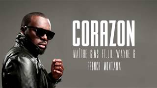 Maître GIMS  Corazon ft Lil Wayne amp French Montana LyricsParoles [upl. by Yodlem]