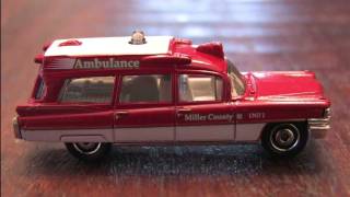 CGR Garage  63 CADILLAC AMBULANCE Matchbox car review [upl. by Eidob800]