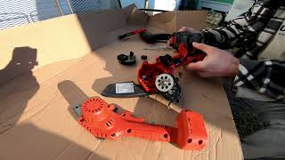 Mini portable chainsaw 4ˇ simple fix [upl. by Stannfield]