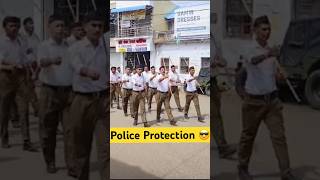 Rashtriya Swayam Sevak Sangh  Path Sanchalan rss modi bjp police shorts [upl. by Anohsal]