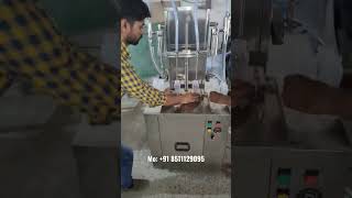 SemiAutomatic Milk Filling Machine  Flavoured Milk Filling Machine  Low cost Milk filling [upl. by Arracahs123]