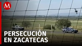 Policías son atacados a balazos por civiles armados en Zacatecas [upl. by Llertac]