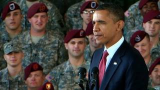 President Obama and the First Lady Speak to Troops at Fort Bragg [upl. by Yenal959]