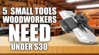 5 Tools Under 30 Every Woodworker Needs [upl. by Nami329]