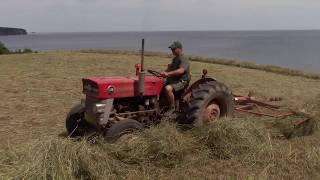 Raking Hay Can you guess how many bales [upl. by Llener]