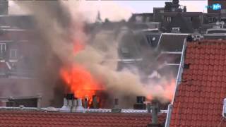 Indrukwekkend beeld grote brand Haarlem [upl. by Nyladnar]