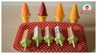 Ideas para hacer Helados sin azúcar  Paletas de frutas [upl. by Merwyn]