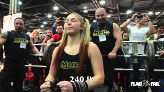 Maryana Naumova 13 year old girl Benches 240lb RAW [upl. by Stacey305]