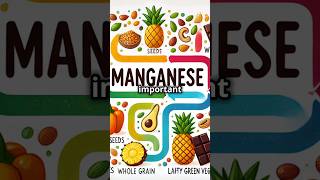 Manganese Benefits and Food Sources manganese health mineraldeficiency [upl. by Spielman]