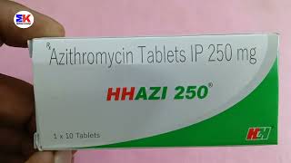 Hhazi 250mg Tablets  Azithromycin Tablet  HHazi Tablet Uses Benefit Dosage review in Hindi [upl. by Malvina]