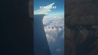 HIMALAYAS PLANE VIEW himalayas mountains india travel nature himachal [upl. by Nasia713]