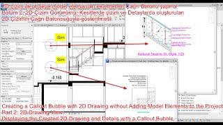 2D çizim dwgpdfimage ile Modelden Elemanlar Eklemeden Drafting View Callout ile yapma Bölüm 3 [upl. by Granniah975]