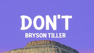 Bryson Tiller  Don’t sped upTikTok Remix Lyrics  if you were mine you would top everything [upl. by Ardle]