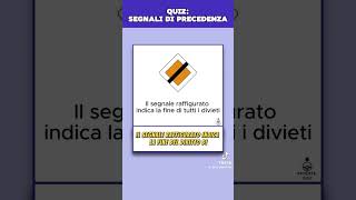 Quiz Patente  Segnali di Precedenza virale neiperte losapeviche quizpatenteb [upl. by Admana618]