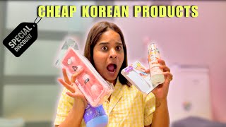 I bought random CHEAP Korean Products from KOREA👀🇰🇷 [upl. by Ahseryt]